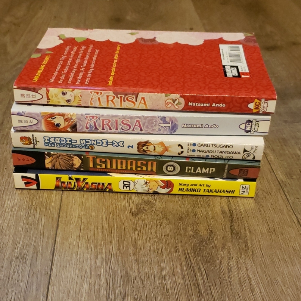 English Manga Book Lot Arisa, Inuyasha, Tsubasa
